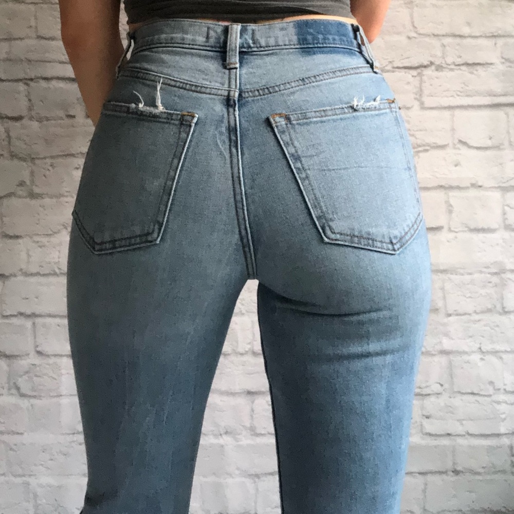 high rise mom jeans